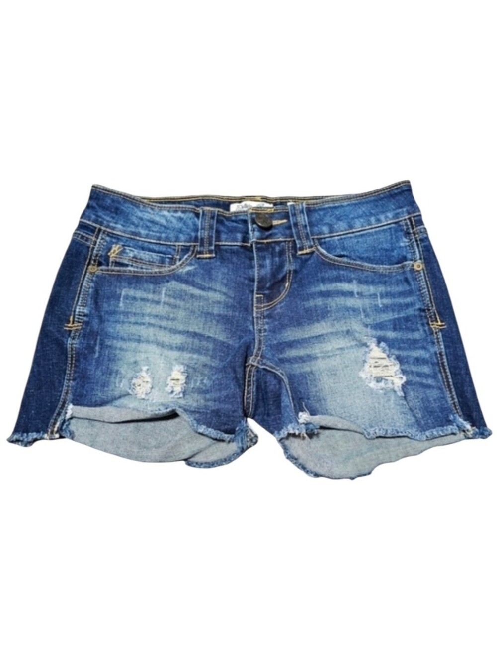 Like New Indigo Rein Distressed Shorts